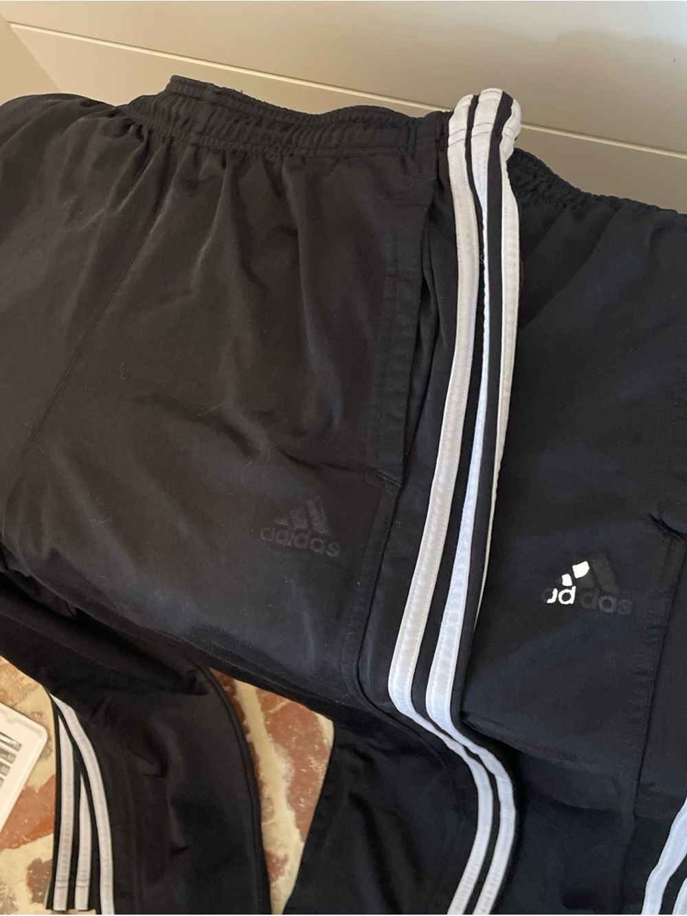 Adidas set 2 Men's Black Athletic track pants with set lot of 2 fair